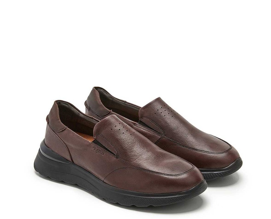 Men 24hrs | Leather Moccasin Elastic Opening.