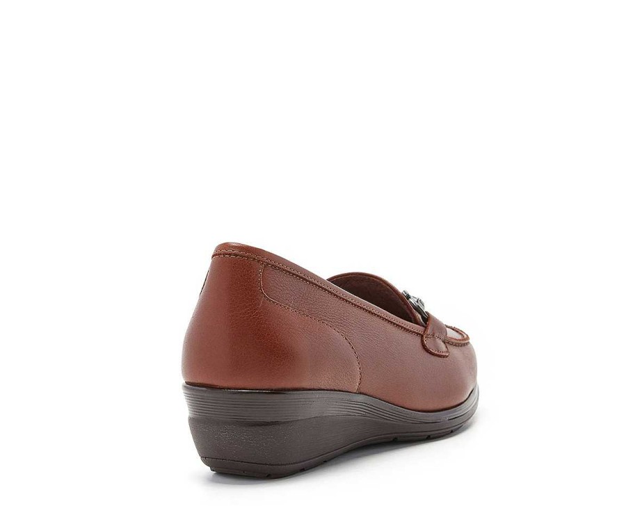 Woman 24hrs | Leather Moccasin Stirrup Trim.