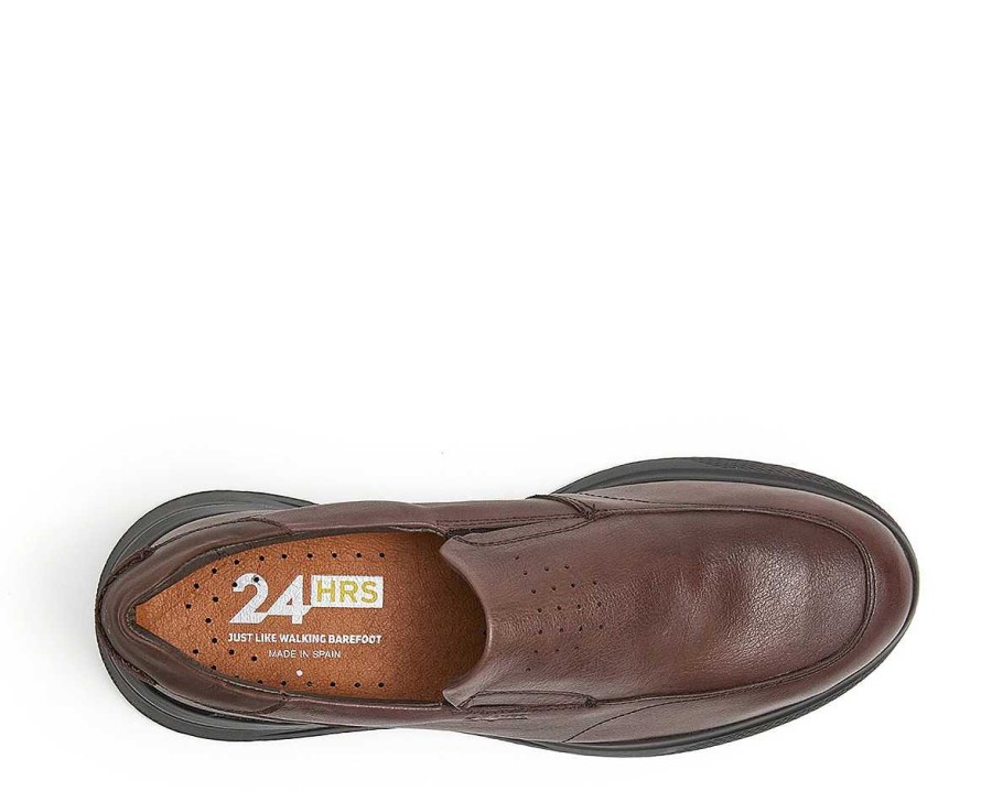 Men 24hrs | Leather Moccasin Elastic Opening.