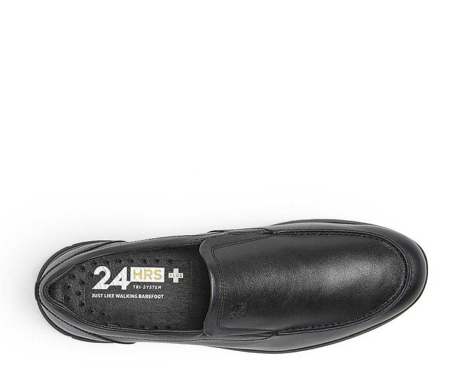 Men 24hrs | Leather Moccasin Elastic Opening.