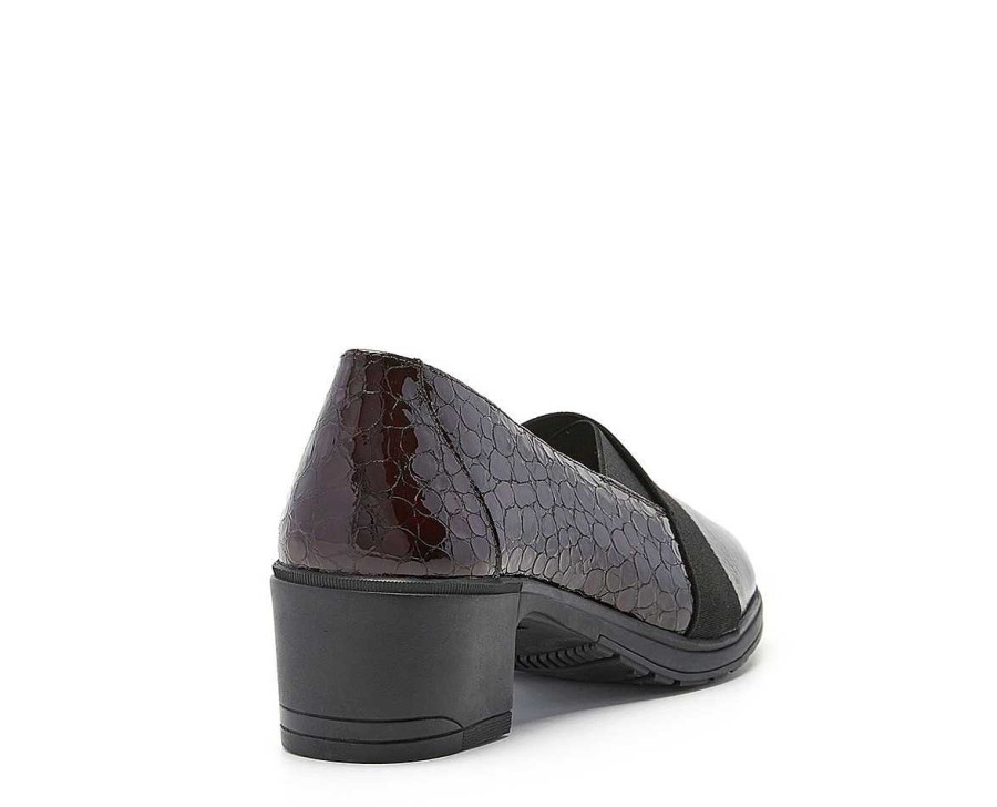 Woman 24hrs | Court Shoe Heel Combined Patent Leather.