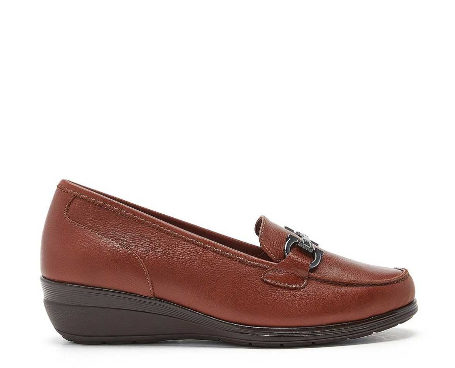 Woman 24hrs | Leather Moccasin Stirrup Trim.