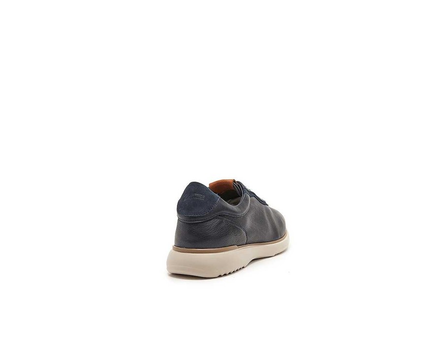 Men 24hrs | Sneaker Piel Combinada Apertura Elastica.