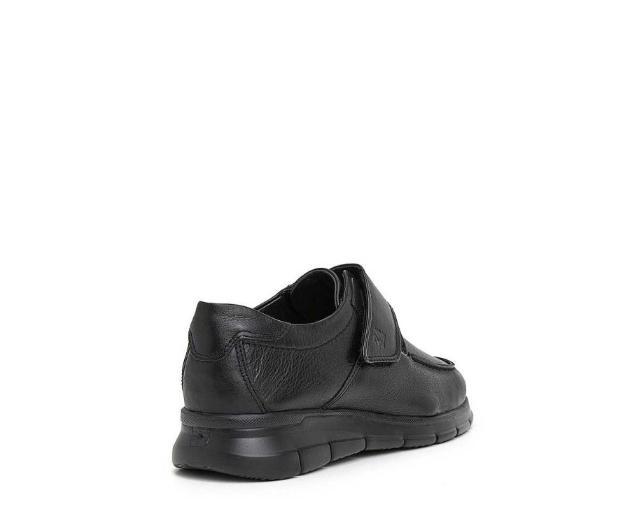 Men 24hrs | Leather Shoe Velcro Closure.