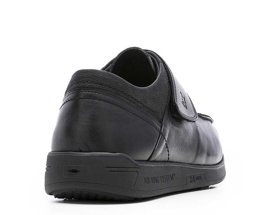 Men 24hrs | Leather Shoe Velcro Closure.