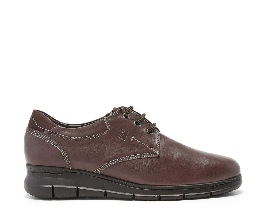 Men 24hrs | Laces Blucher Combined Leather Detail.